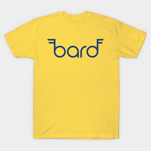 The DnD Classes: Bard T-Shirt (In Bardic Blue) T-Shirt by Bivins Brothers Creative